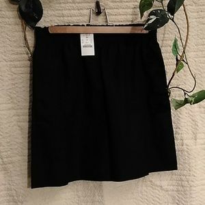 J.Crew Hthr Saddle Black Pleated Mini Skirt-6